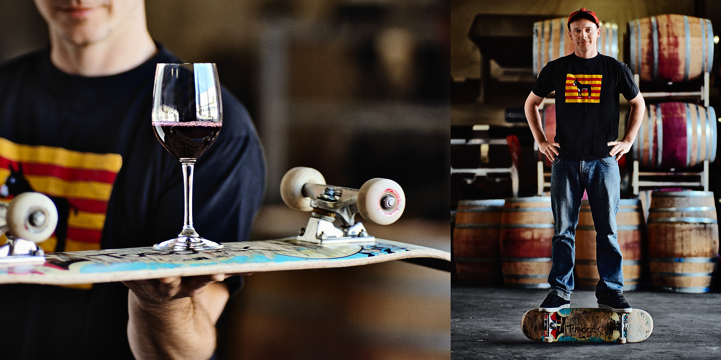 Stephen Austin Welch commercial director advertising photographer lifestyle portrait landscape winery vineyard vino_skater-spread
